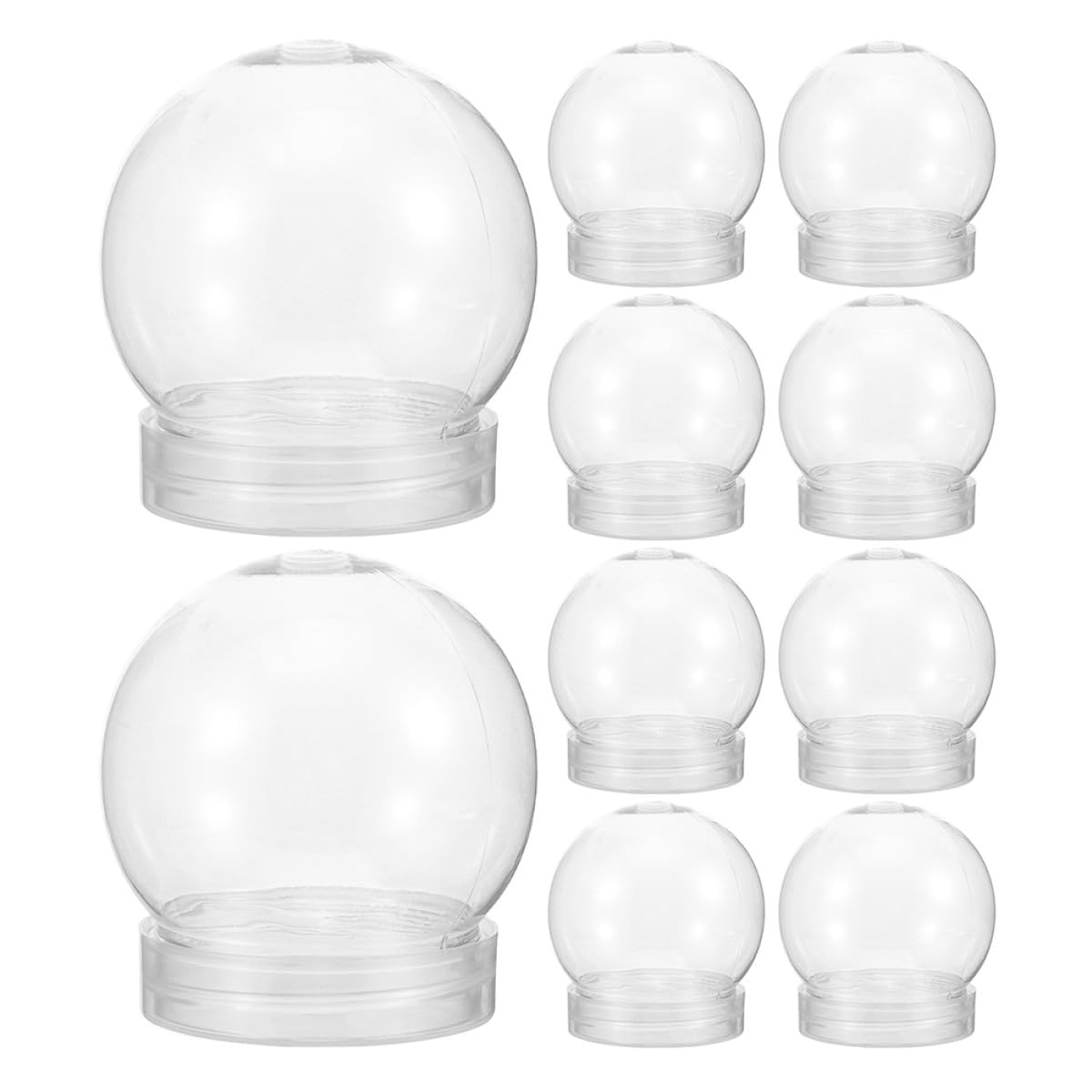 Globos transparentes de plástico 150 ml herméticos para recuerdos de bodas
