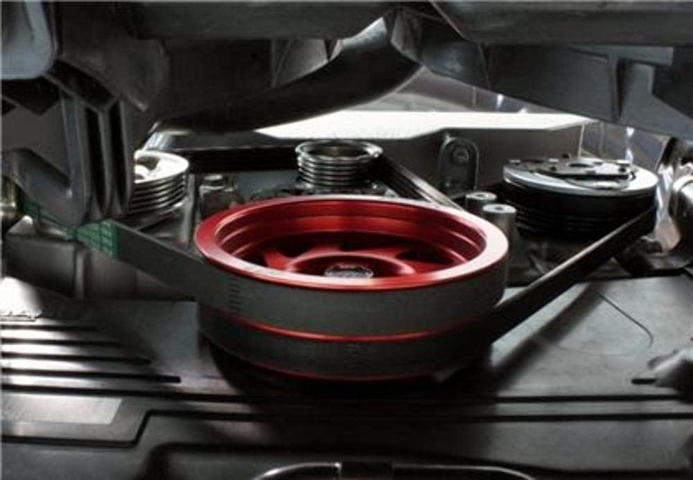 Perrin PSP-ENG-100RD Lightened Crank Pulley Red for Subaru Impreza WRX STi 2015+