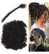 8inch 50g/pack Afro Kinky Curly Bundles Loc Extensions 100% Human Hair 50g/Bundle For Dreadlocks ...