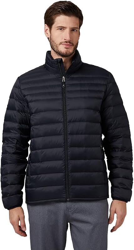 32 Degrees Heat Men’s Ultra-Light Down Packable Jacket – Lightweight Compressible Puffer