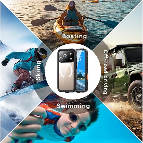 Coque étanche iPhone 17 Pro noire intégrale avec protection écran - 4