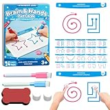 Juego de Cartas de Desarrollo Cerebral - Educativo de Aprendizaje Lógico | 20 Cartas de Juego de Coordinación Principal - para Coordinación Manual e Interacción Padre-Hijo