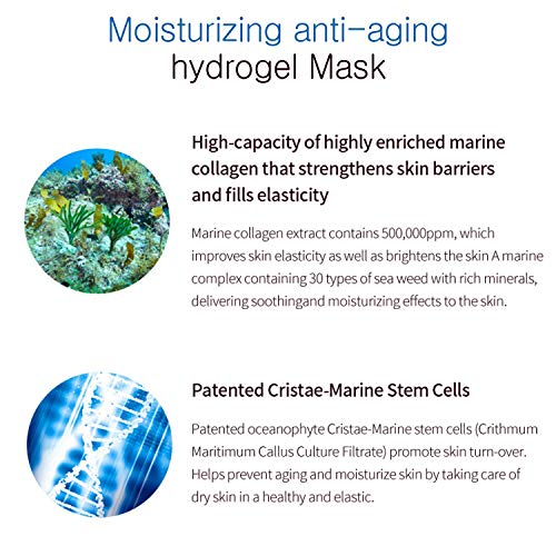 Celderma Marine Collagen Hydrogel Mask [3Pcs] Anti-Aging, Nourishing, Intensive-Hydration #TOP4