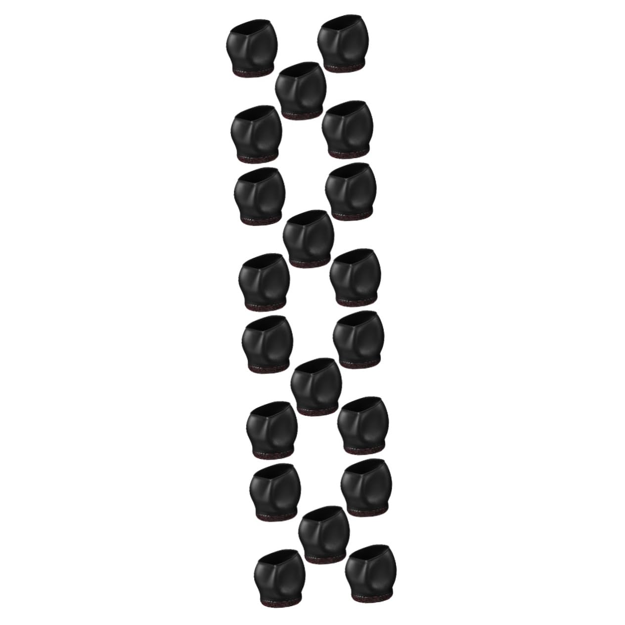 DOITOOL 20pcs Chair Caster Covers for Office and Dining Chair Leg Covers Made of Material to Stop Rolling Feet Protector for Floors and Carpets