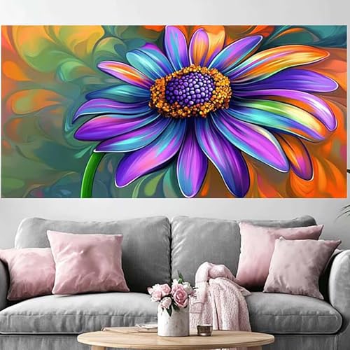 DIY Peinture Diamant Fleur 5D Full Drill | Grand Format 70x140cm Adulte