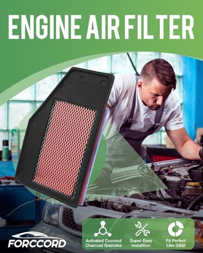 Image of 2-Pack Engine Air Filter Fits for Buick LaCrosse L4 2.5L 2019 2018, Malibu L4 1.5L 2025-2016, Malibu L4 1.8L 2019-2017 Air Filter Replacement 23430312 Car Accessories