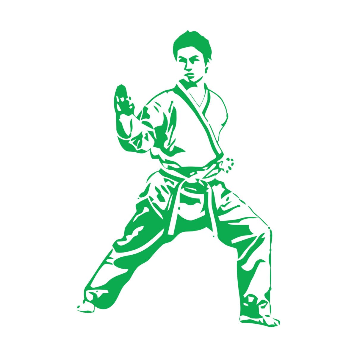 Martial Art Wall Decal Karate Wall Decor Warrior Decal Ninja Fighter Sticker Ninja Karate Wall Sticker Assassin Decal Vinyl Extra Large - 58x84cm