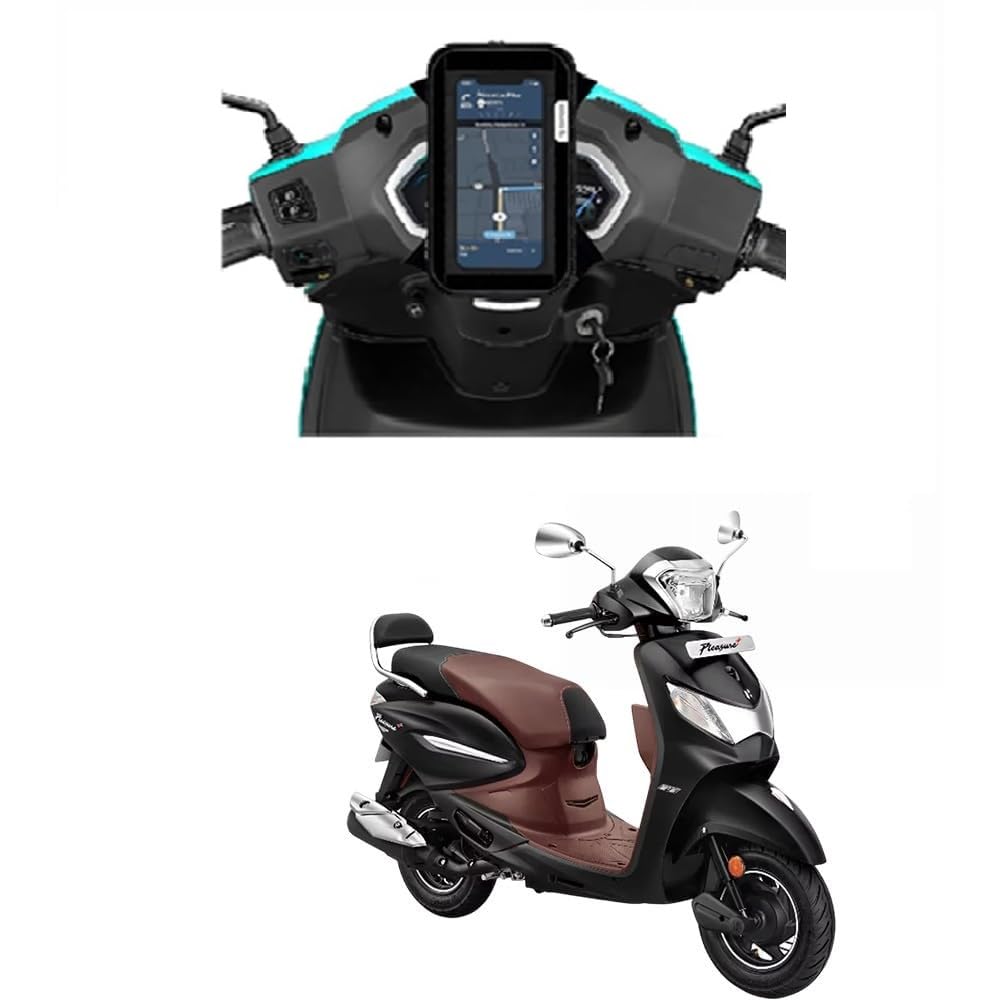 Mobile Holder for Scooter, Scooty & Motorcycle Compatible for Honda Dio 125, Mirror Mount, 360° Rotation, Strong Anti-Slip Grip, Wide Adjustable Fit for All Smartphones (Black)-picture-16