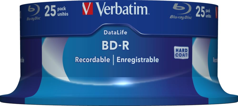 Verbatim Blu-ray BD-R 25 Go 6 x Spindle Lot de 25