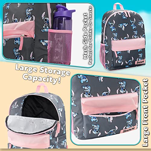 Miniatura 5 de Disney Mochila Niña - Mochila Escolar Niña Infantil Escolar Con Espalda Acolchada Y Cintas Ajustables Mochila Colegio Niña Con Bolsillo Frontal Y Lateral Azul Rosa