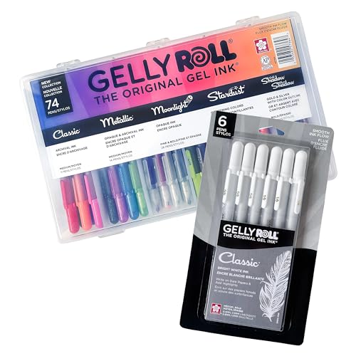 Set de Bolígrafos Sakura Gelly Roll Gel - 80 Unidades