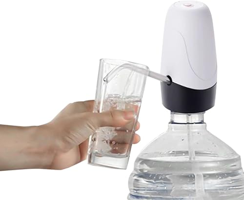 Dispensador de agua eléctrico para 2 a 6 galones, bomba de bebida recargable por USB, portátil, eléctrica, universal, botella de agua, grifo para