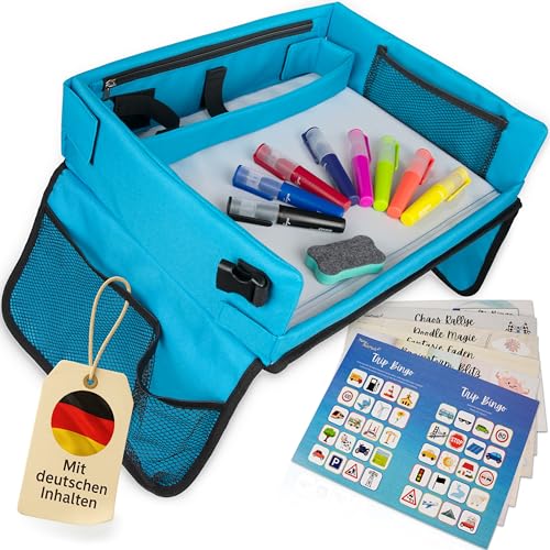 Mamas Reise Hacks Reisetisch Auto Kinder – [mit Tablet-Stopper...