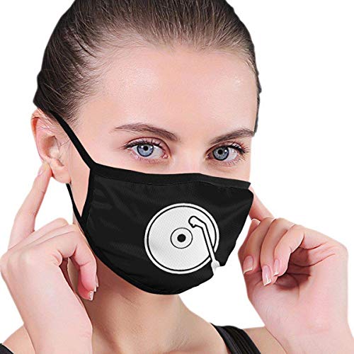 Preisvergleich Produktbild Jingliwang Mundschutz Vinyl Schallplatte Unisex Print Warmes waschbares wiederverwendbares Ohr für den Haushalt