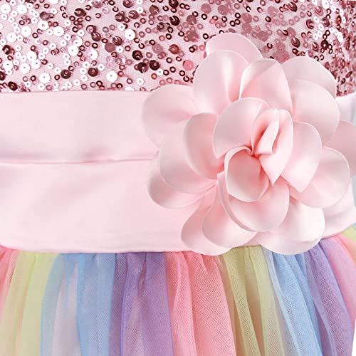 Vestido de princesa de tul con arco iris M MUNCASO 2
