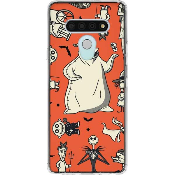 Skinit Clear Phone Case Compatible with LG Stylo 6 - Officially Licensed Disney The Nightmare Before Christmas Character Pattern Print Design