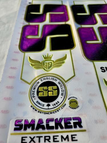 Image of Cottontail Cricket Bat Sticker & Grip Combo | English Willow 4D Digital Fiber Scuff Protection Tape + Ring Chevron Anti Slip Grip | (White)