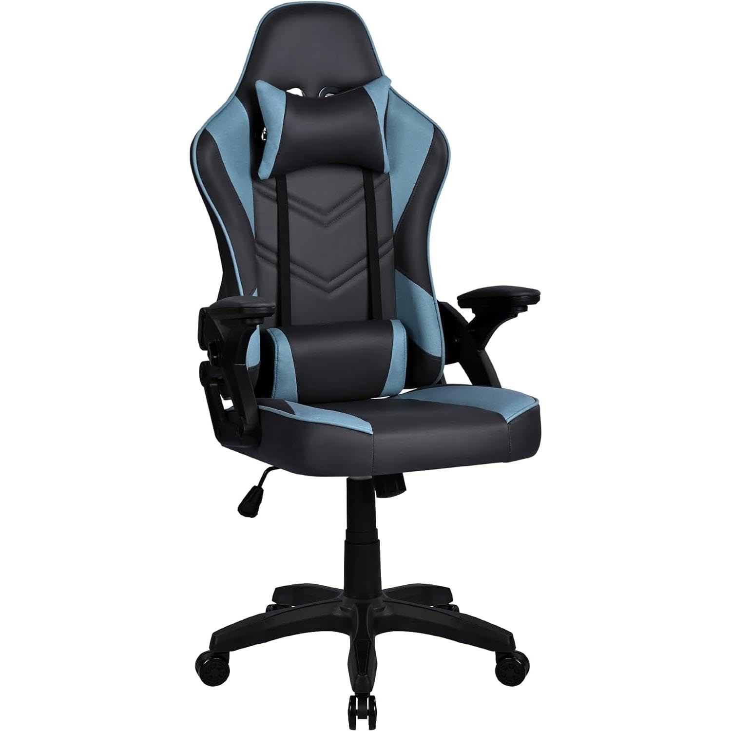 Silla Gamer o Gaming Profesional, Ergonómica, Tela Transpirable y Antimanchas, Reposabrazos, reposacabezas, cojín lumbar. Adultos, niños. Altura Regulable y Respaldo reclinable. Ordenador - oficina.