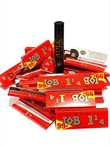 24Pk Job Orange Slow-Burning 1 1/4 Rolling Paper With Job Roller 79Mm And Adlc Doobtube. #TOP1
