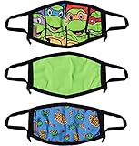 Teenage Mutant Ninja Turtles 3-Pack Kids Fashionable, Protective and Reusable Face Mask