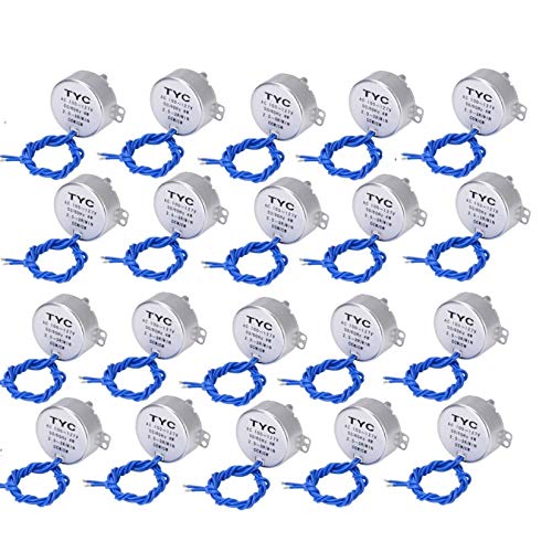 20PCS Electric Synchron Motor Synchronous Synchron Motor Turntable Motor Cup Turner Motor 110V 100-127VAC 50/60Hz 4W CCW/CW Direction for Hand-Made,School Project,Model or Guide (2.5-3RPM) 20PCS Electric Synchron Motor Synchronous Synchron Motor Turntable Motor Cup Turner Motor 110V 100-127VAC 50/60Hz 4W CCW/CW Direction for Hand-Made,School Project,Model or Guide (2.5-3RPM)
