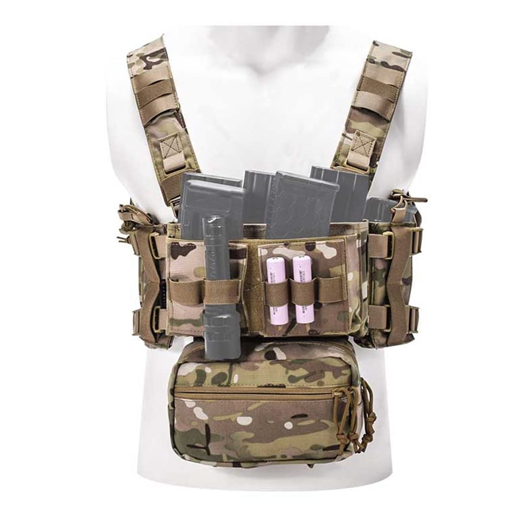 ACEXIER MK3 Tattico Petto Rig Mini Airsoft Hunting MOLLE Duty Vest Outdoor Military Combat Carrier Petto Vest con custodia per riviste