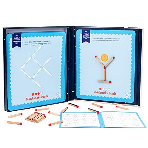 Quebra-cabeça de palito de fósforo Brinquedos de treinamento de concentração Brinquedo de lógica mat