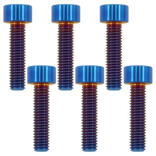 Image of Titanium Bolts M5x20, Burnt Blue, 6PC
