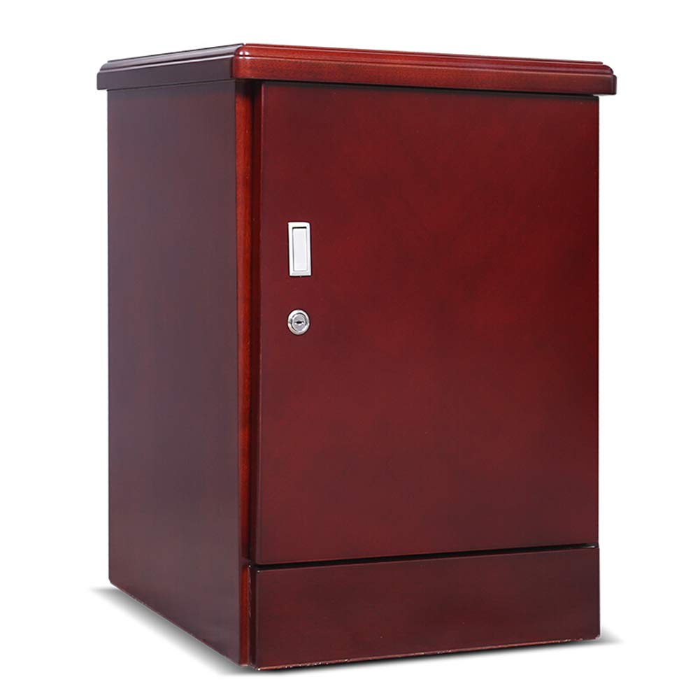 Electronic Digital Security Safe Box,Biometric Fingerprint Home Steel Safe,42x39x56cm,LED Display,Home Steel Safe,for Office Hotel Jewelry Gun Cash Medication,Red