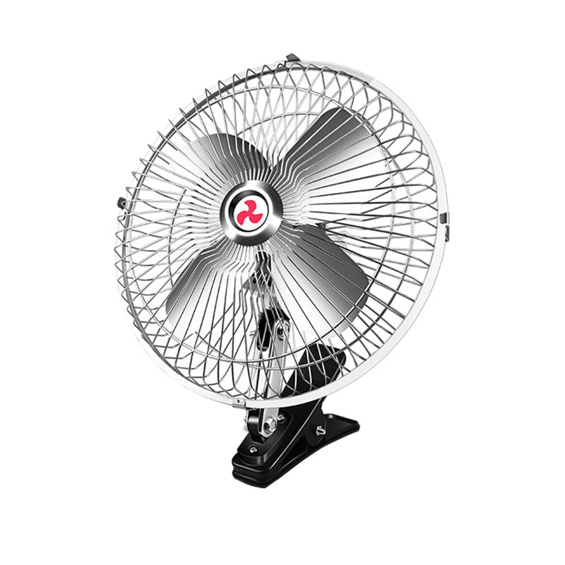 Unifizz Klimatyzator samochodowy 12 V do wnętrza samochodu, wentylator chłodzący 10 cali, przenośny wentylator do wnętrza samochodu
