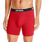 32Degrees Men's Boxer Brief, Berry, Large