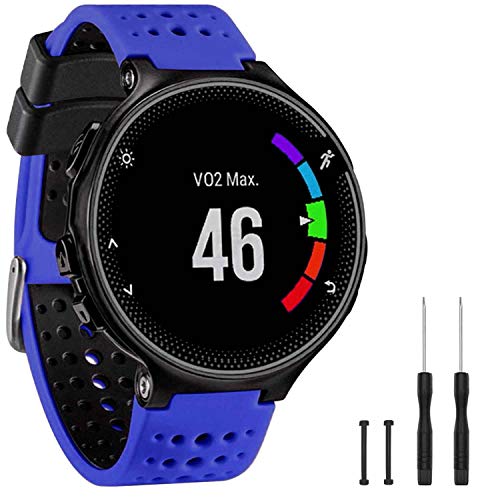 Image of Band Compatible with Garmin Forerunner 235, Soft Silicone Replacement Watch Band Strap Wristband for 220 /230 /235 /620 /630 /735XT /235 Lite Smart Watch for Women Men