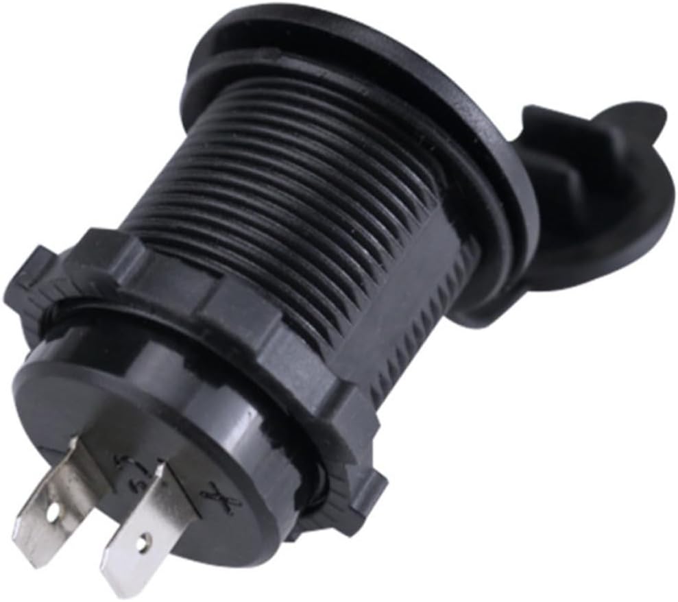 Black Dual USB Car Charger Socket 5v 3.1a Waterproof PC image 5