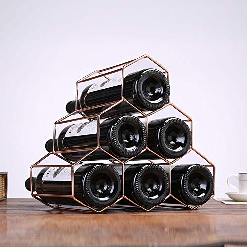 Soporte metálico para 6 botellas de vino miniatura 4