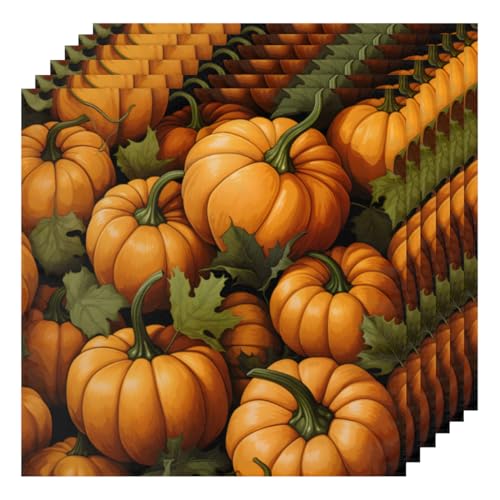 Servilletas de tela pack de 6, 50.5 x 50.5 cm multicolor miniatura 1