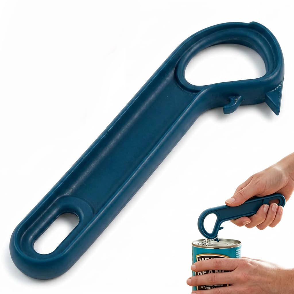 Ring Pull Can Opener Aid, Easy Grip Tin Opener for Seniors and Arthritic Hands, Manual Pop Top Soda Pet Food and Beer Can, Practical Ring Pull Opener for Arthritis Seniors Parkinsons Aids Gifts