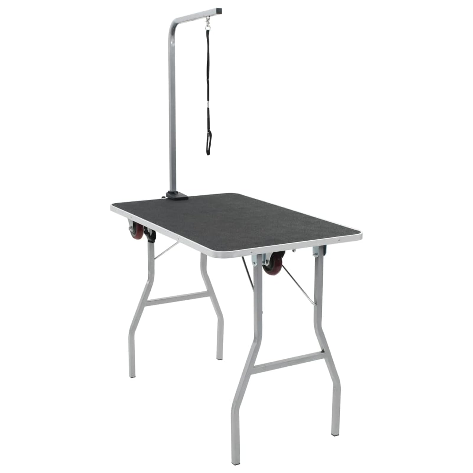 Tidyard Mesa de Higiene para Mascotas Ajustable con Superficie Antideslizante y Ruedas Baño y Peluquería Modelo YFXLRZJ-170215ES