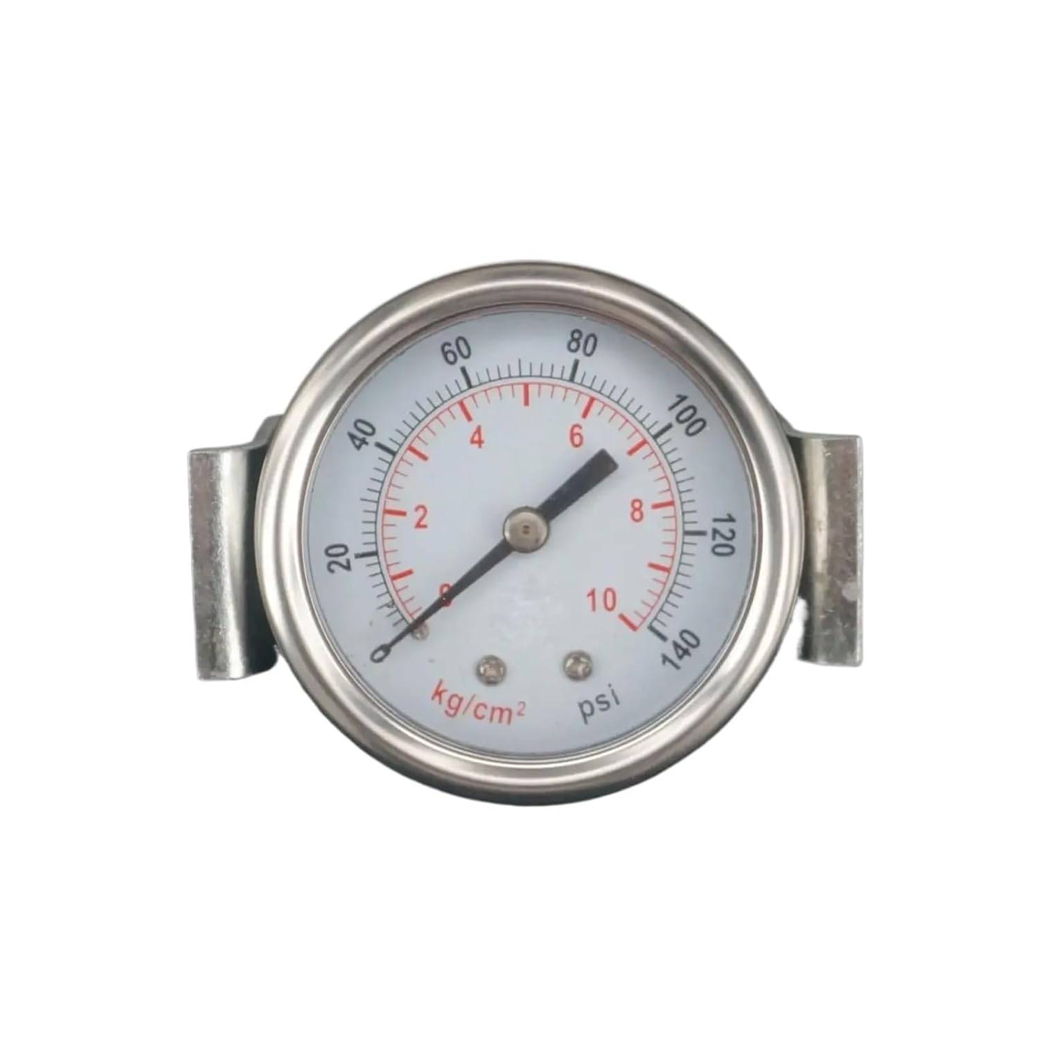 1pcs 50mm Face 0-140 PSI Air Compressor Pressure Gauge Axial Mount with Bracket G1/4" Pneumatic Part