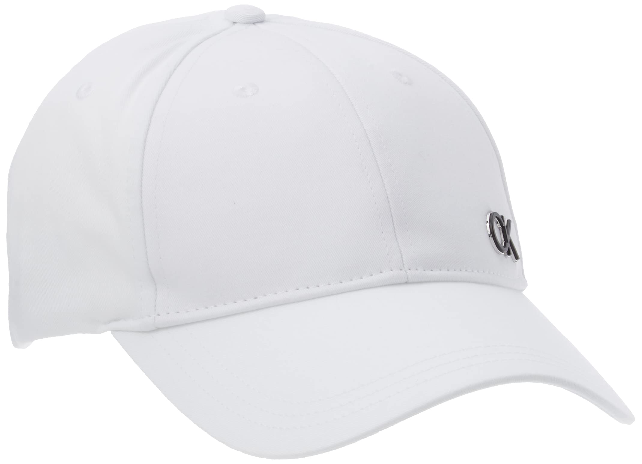 Calvin Klein Men's CK Metal BB Cap K50K509662, White (Bright White), OS