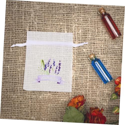 Happyyami 20pcs Bolsas de Malla con Cordón para Lavanda miniatura 4