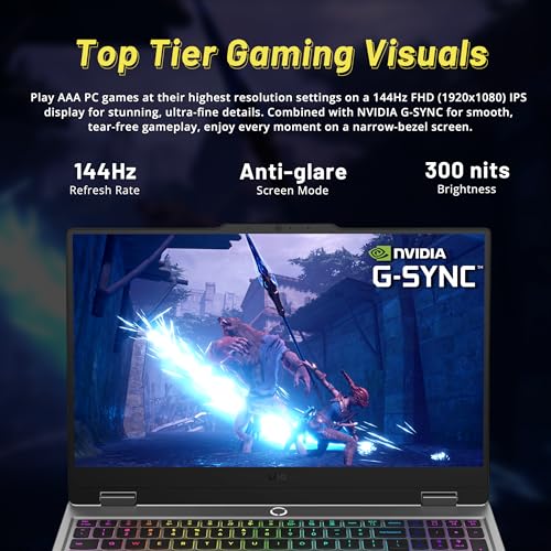 Image of Lenovo LOQ 15.6 inch FHD 144Hz Gaming Laptop, AMD Ryzen 5 220, GeForce RTX 5050 8GB GDDR7, 16GB DDR5, 1.5TB Storage (512GB SSD +1TB Docking Station), Backlit Keyboard, HD Camera, Windows 11 Home, Gray