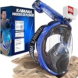 masque snorkeling easybreath SÉCURITÉ CO₂ CERTIFIÉE - Le système à double chambre empêche toute réinhalation de CO₂ et limite la buée. Idéal comme masque plongée adulte, masque de plongée adulte et masque de plongée pour une pratique sûre et confortable.