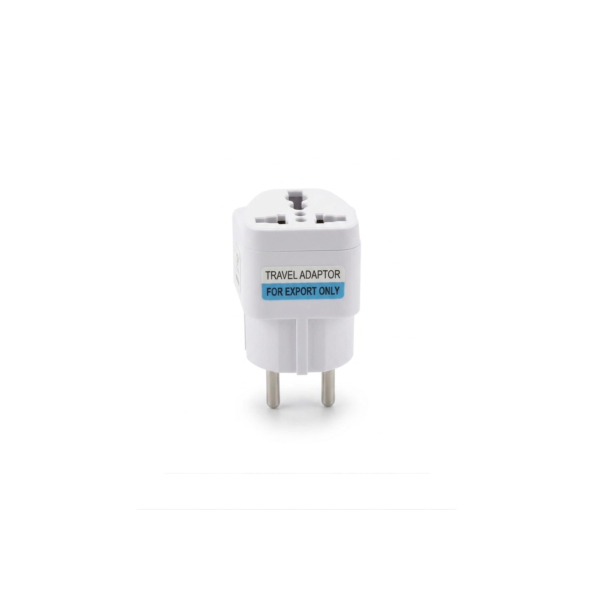 Adaptador de Enchufe Universal a Europa Tipo C/F, Compatible con UK, EE.UU., Australia y China, Adaptador de Viaje Compacto para España y UE, Blanco — view 7