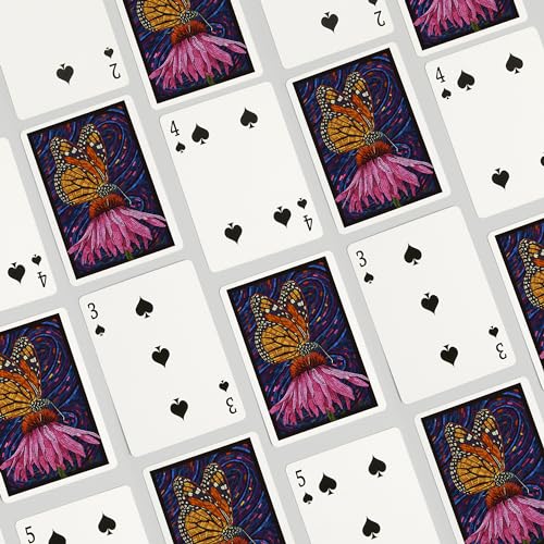Lantern Press Monarch Butterfly naipes póker 52 cartas miniatura 4