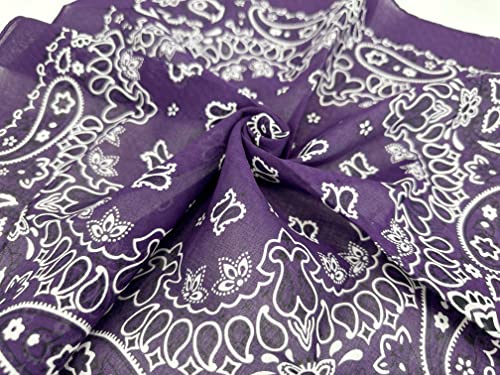 Image of Single Pack Bandanas 60s Premium Cotton Soft Thin Handfeel Large Handkerchief for Men and Women