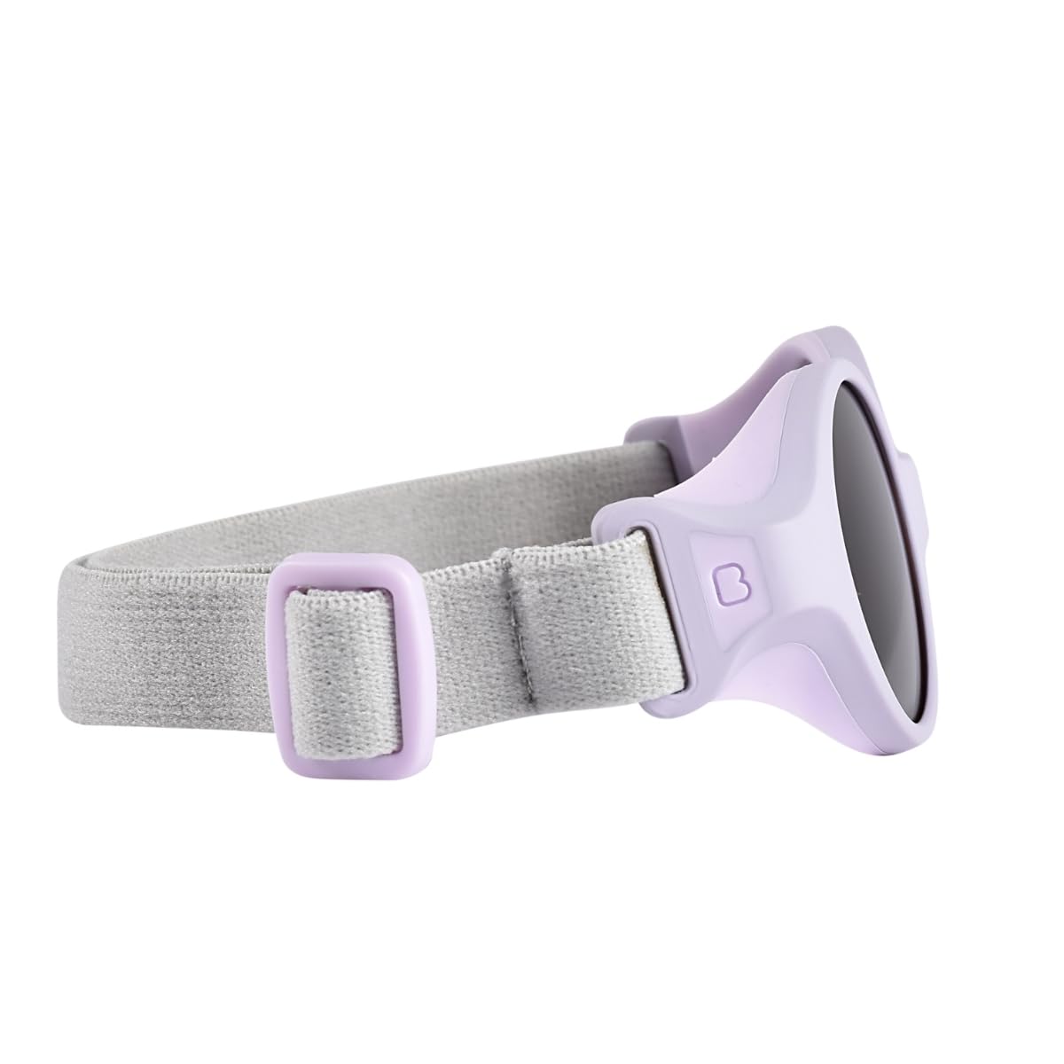 Béaba, Lunettes de soleil pour bébé 0-9 mois, Protection 100% UV - CAT 4, Protection Latérale, Confort Optimal, Bandeau élastique ajustable, Collection Glee, Lila