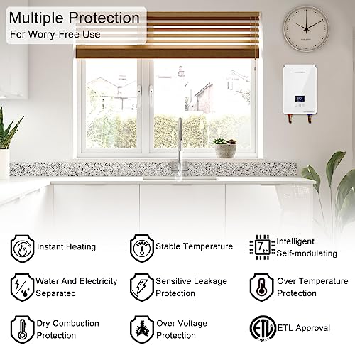 Tankless Water Heater Electric 65kw 240V, ECOTOUCH Point