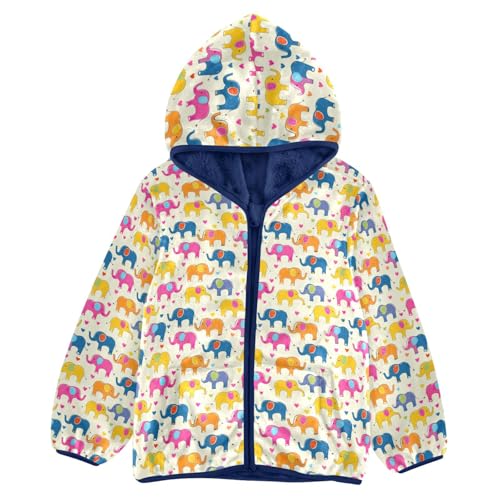 Cute Elephant Boys Fleece Coat,Children's Zip-Up Hoodie Jacket,Baby Warm Fashion Outerwear 3-10T,A113476