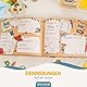 Papierdrachen Hochwertiges Freundebuch für Kinder - Superhelden Tiere - für 27 Freunde - buntes kindgerechtes Design - tolle Geschenkidee für den Schulstart - Set 7