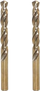 5mm Metric M35 Cobalt Steel Extremely Heat Resistant Twist Drill Bit of 2pcs with Straight Shank to Cut Through Hard Metals Such as Stainless Steel and Cast Iron, 5% Cobalt M35 Grade HSS-CO